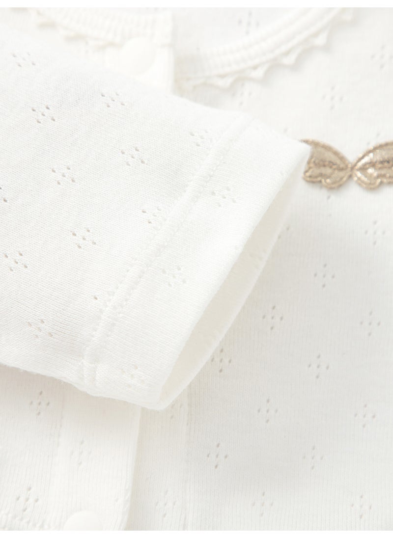 Baby Girl Knit short sleeve suit