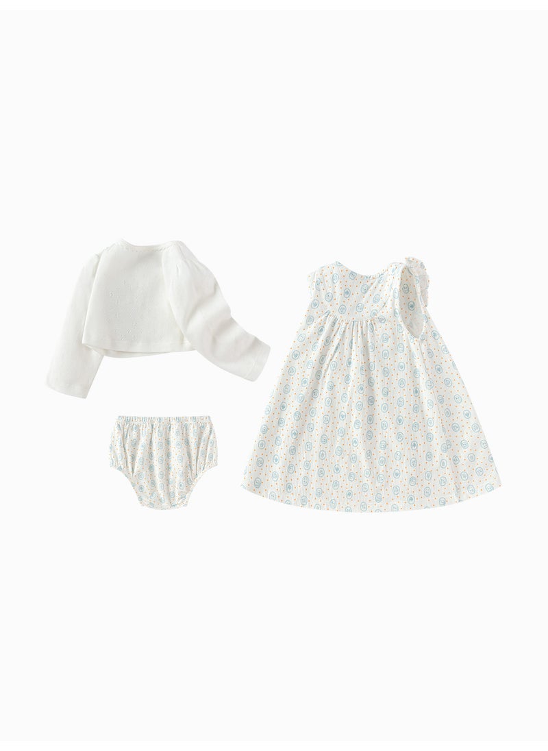 Baby Girl Knit short sleeve suit
