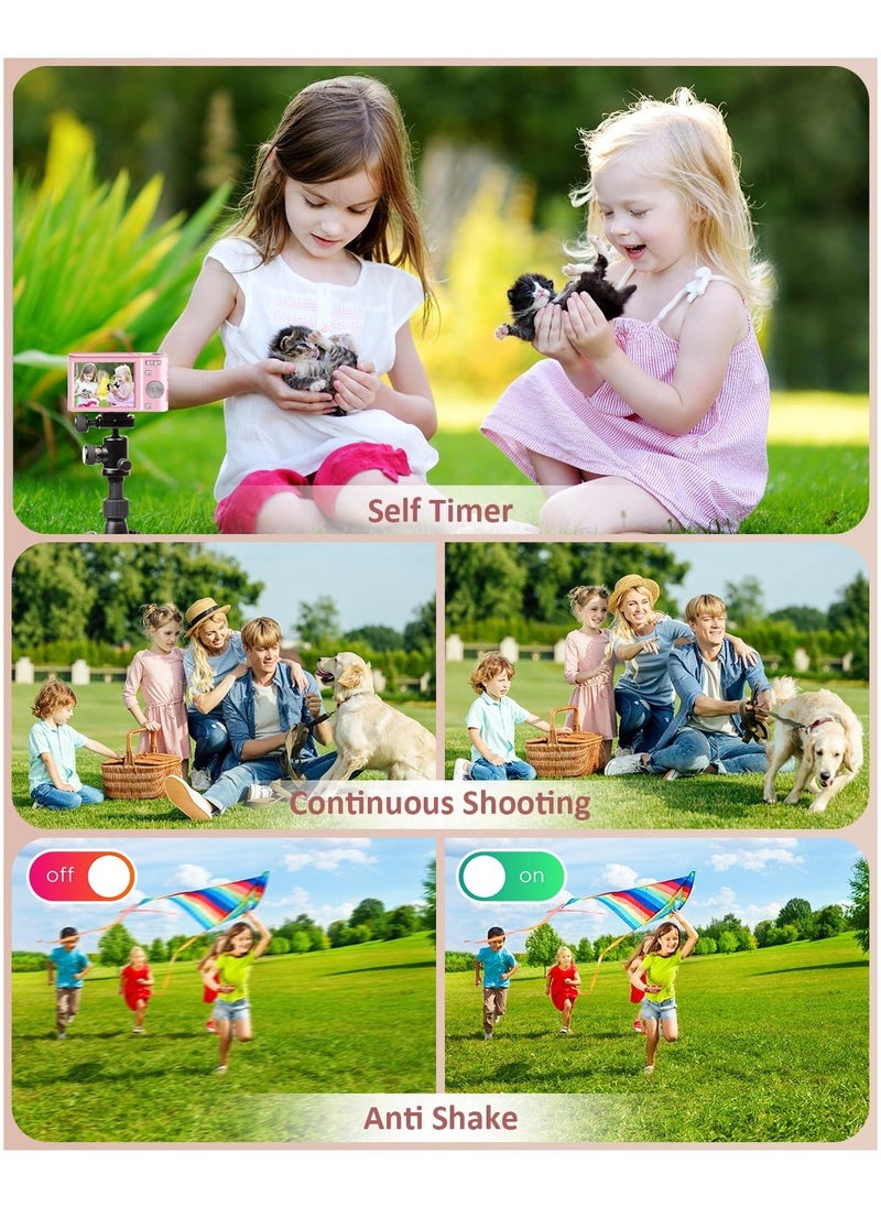 Digital Camera, 50MP Full HD 1080P Camera with 16x Zoom Anti-Shake, Compact Camera for Teens Girls Boys, Kids Camera with 32GB SD Card
