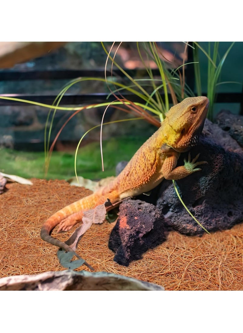 3 Rolls Reptile Carpet - 24 x 48 inches Natural Coconut Fiber Pet Mat, Tortoise Carpet Mat Coco Fiber Substrate Liner Pet Terrarium Liner for Lizard Turtle Gecko Bearded Dragon