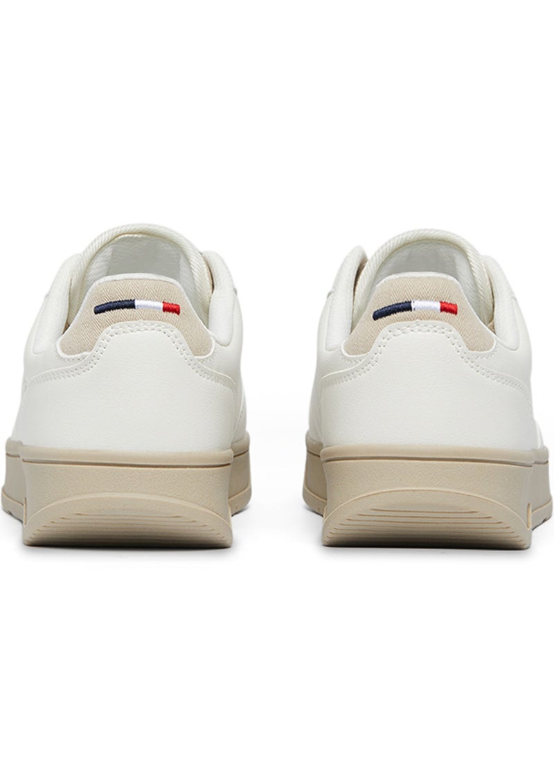 Women's Beige Low-Top Sneakers - Lightweight, Comfortable Casual Shoes