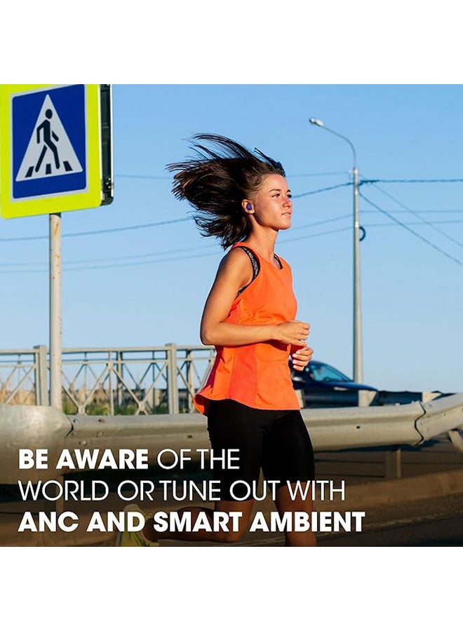 Endurance Race 2, True Wireless Bluetooth Earbuds, 48 hrs Battery, IP68 Water and Dust Resistance, Noise Cancellation, Pure Bass Sound, Smart Ambient, Sports Modes - JBLENDURACE2BLK Black