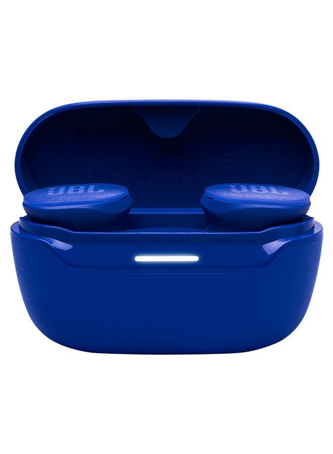 Endurance Race 2, True Wireless Bluetooth Earbuds, 48 hrs Battery, IP68 Water and Dust Resistance, Noise Cancellation, Pure Bass Sound, Smart Ambient, Sports Modes - JBLENDURACE2BLU Blue