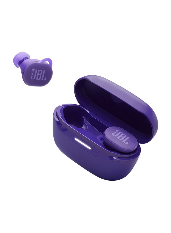 Endurance Race 2, True Wireless Bluetooth Earbuds, 48 hrs Battery, IP68 Water and Dust Resistance, Noise Cancellation, Pure Bass Sound, Smart Ambient, Sports Modes - JBLENDURACE2PUR Purple