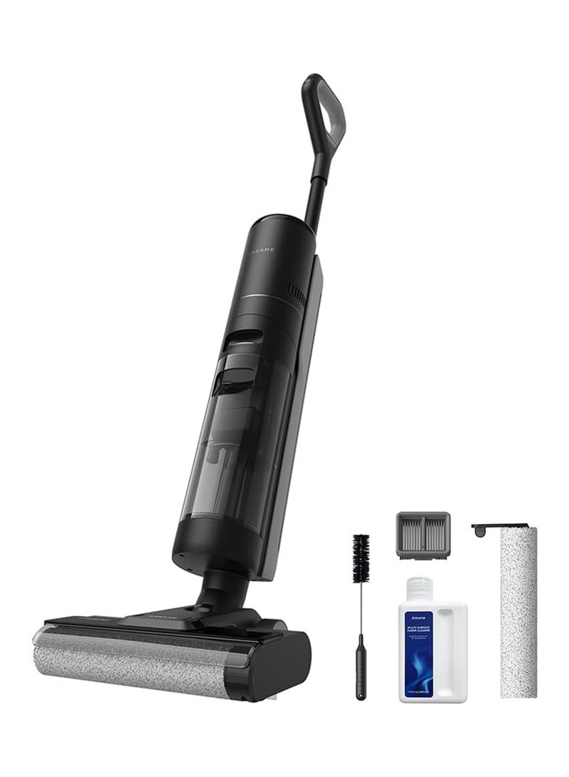 H12S AE Cordless Wet Dry Vacuum Cleaner, All-in-One Floor Washer with Self-Cleaning, Enhanced Edge Cleaning, Smart Dirt Detection, LED Screen Display, Ideal for Sticky Messes and Pet Hair 1400 W HHR14A Black