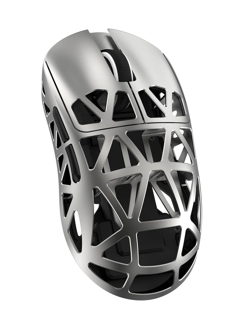 Attack Shark R2 Superlight Wireless Gaming Mouse,Magnesium Alloy, PixArt PAW3950 Sensor,Adjustable 42K DPI,8K Hz Polling Rate,5 Programmable Button,Long Battery Life,PC/Mac/Xbox/PS-Grey