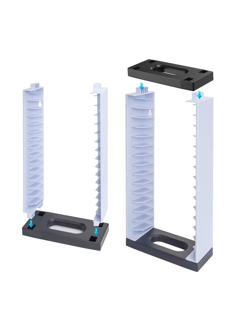 Multifunctional Wall Mount Storage Shelf for PS5, PS4, Xbox One, and Xbox Series X/S - Game Disc, Gamepad, and Headset Organizer Accessories for Gamers