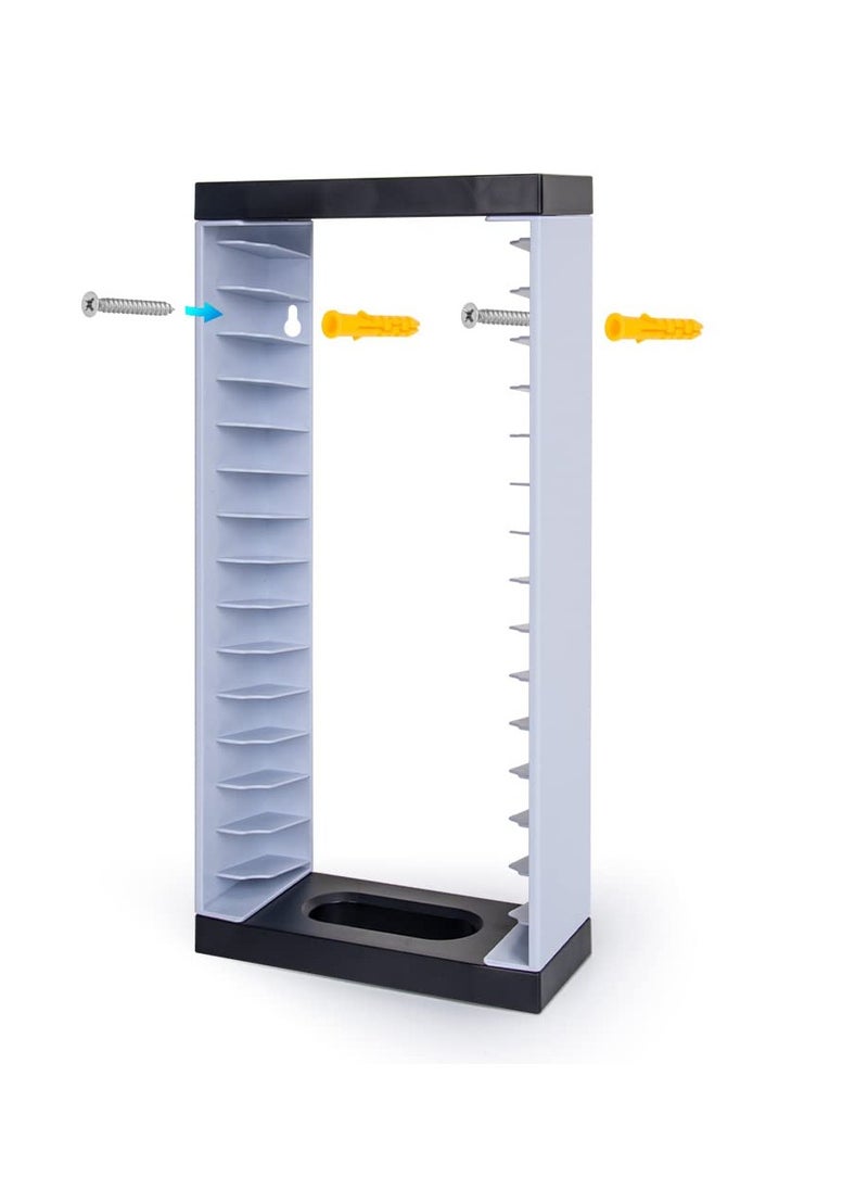 Multifunctional Wall Mount Storage Shelf for PS5, PS4, Xbox One, and Xbox Series X/S - Game Disc, Gamepad, and Headset Organizer Accessories for Gamers