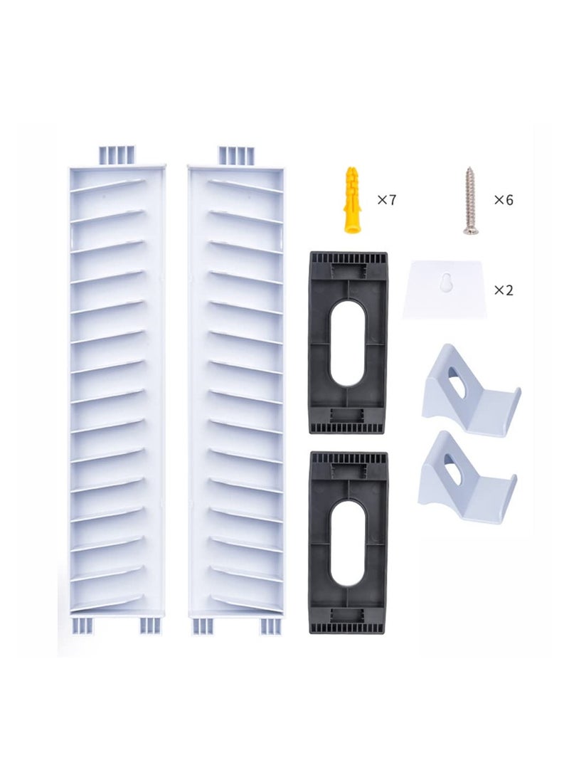 Multifunctional Wall Mount Storage Shelf for PS5, PS4, Xbox One, and Xbox Series X/S - Game Disc, Gamepad, and Headset Organizer Accessories for Gamers