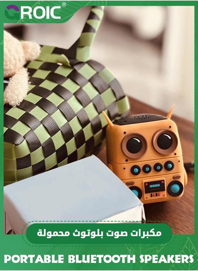 Portable Bluetooth Speakers with Strap Easy to Carry, Wireless Waterproof Mini Speaker Loud Stereo Sound, Rechargeable Battery