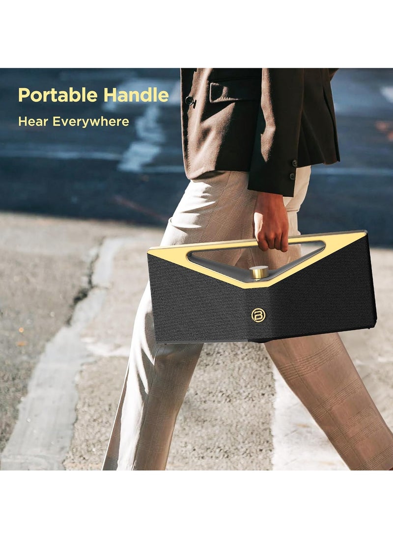 BUGANI Brief Pro Portable Bluetooth Speaker- Golden