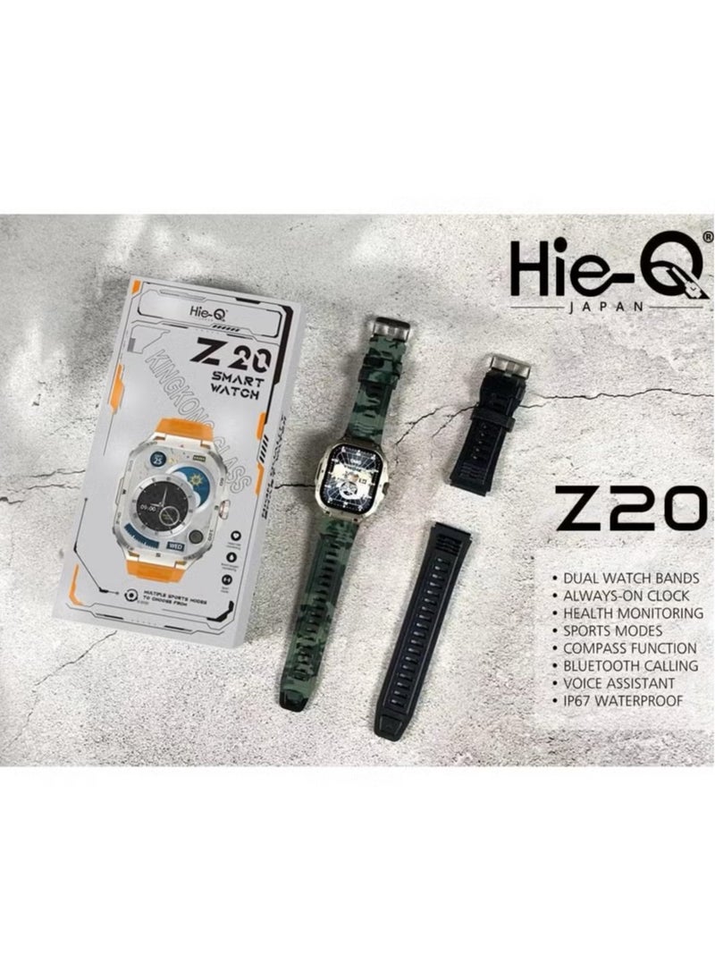 Z20 Smart Watch Fitness Tracker, Heart Rate Monitor, Sleep Tracker, Waterproof, Touchscreen, Multiple Sports Modes, Call & Message Notifications, Stylish Design