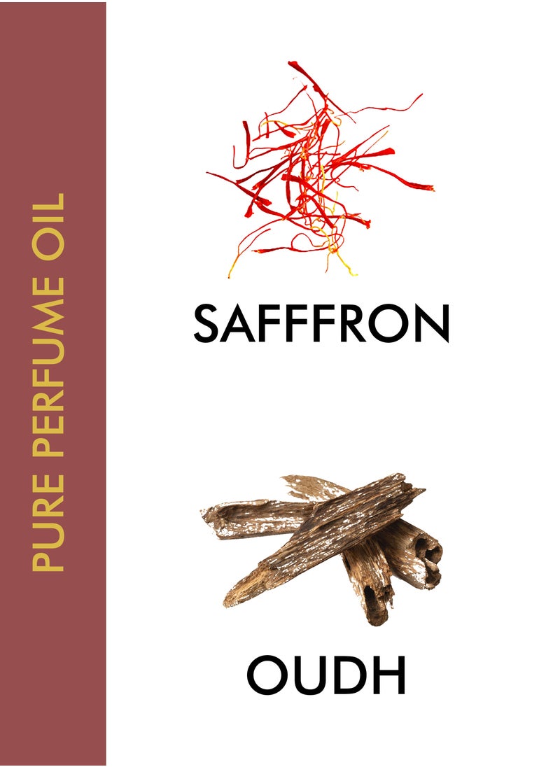 Oud Zafran 058 Alcohol-Free (Oud & Saffron Attar) Pure Perfume Oil 6ML
