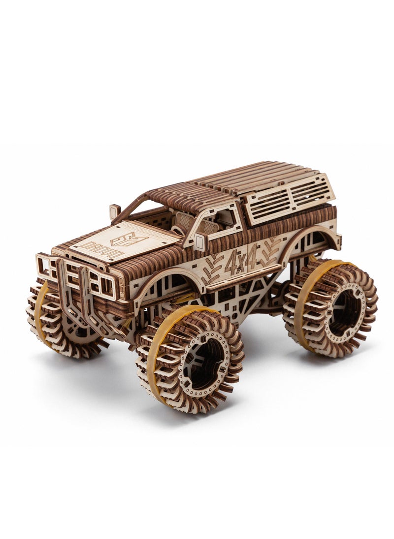 Wooden 3D Puzzle  - Exciting DIY Model Kit for All Ages, Ideal for Creative Play and Skill Building, Unique Gift for Adventure and Car Lovers