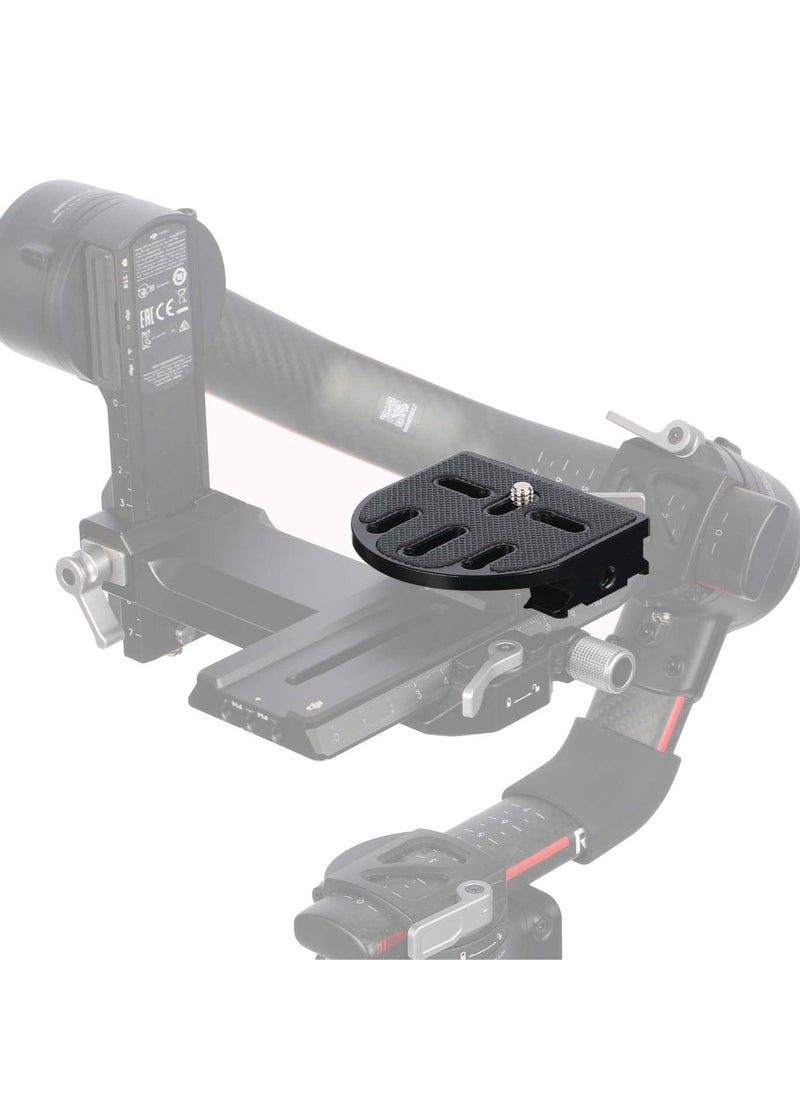 Riser Plate for DJI RS2 / RSC2 / RS3 / RS3 PRO Gimbal Raising Height Quick Release Plate for Arca Standard