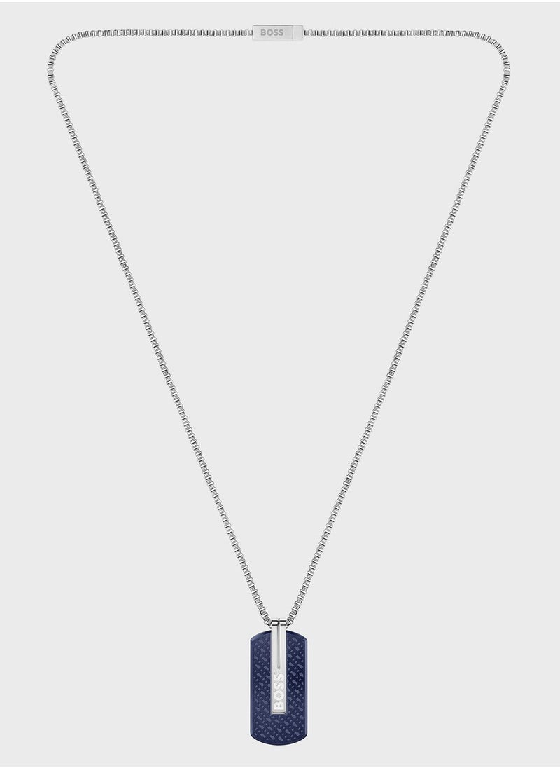 Orlado Logo Dog Tag Pendant Necklace