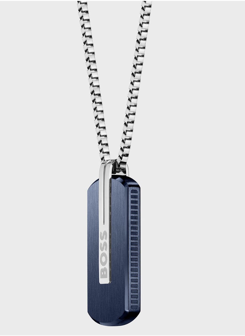 Orlado Logo Dog Tag Pendant Necklace