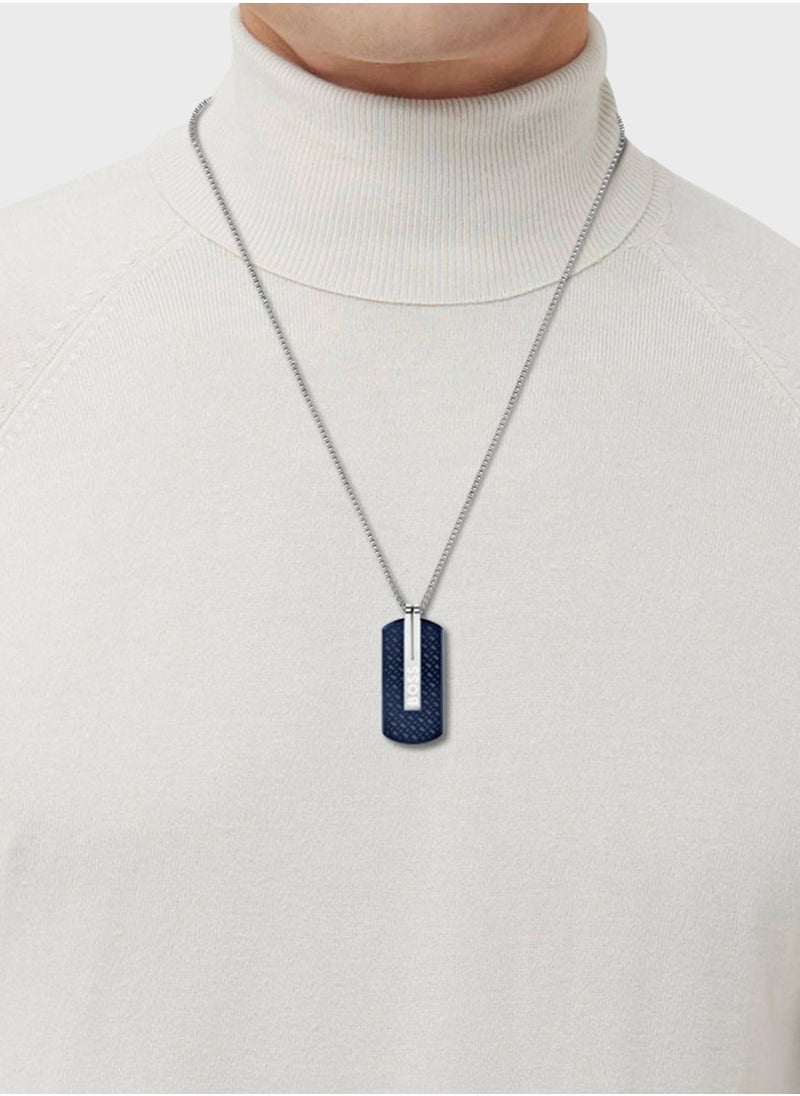 Orlado Logo Dog Tag Pendant Necklace