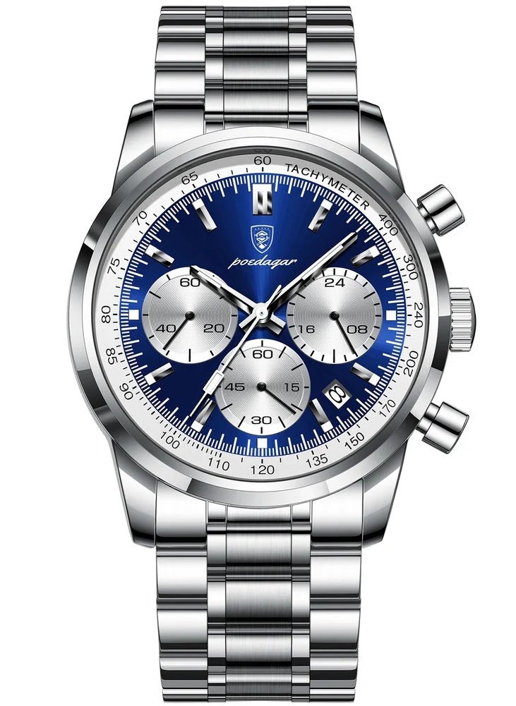 Man Watch Waterproof Luminous Men's Watch Quartz- 42mm