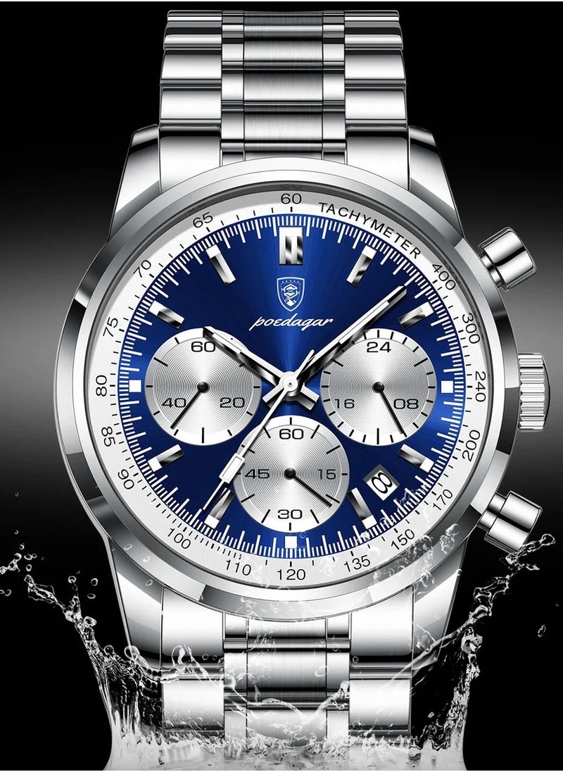 Man Watch Waterproof Luminous Men's Watch Quartz- 42mm