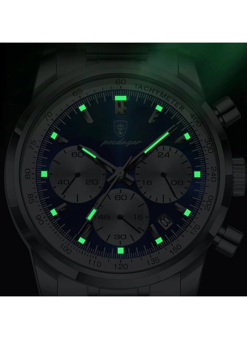 Man Watch Waterproof Luminous Men's Watch Quartz- 42mm