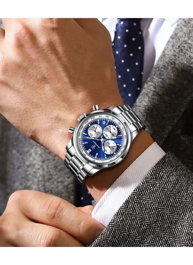 Man Watch Waterproof Luminous Men's Watch Quartz- 42mm