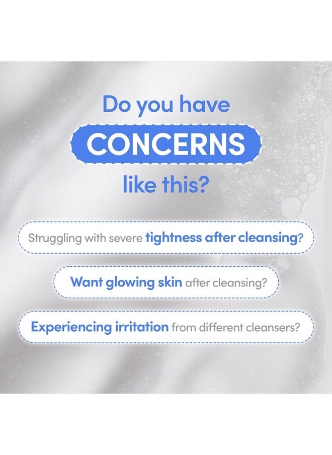 pH Balanced Daily Glow Gel Cleanser 7.1 fl oz. 210ml Moisturizing finish, Gentle Gel Cleaning, Korean Skincare EWG Green