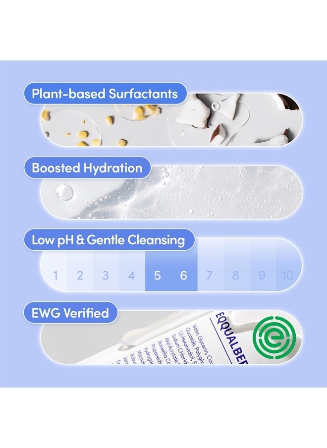 pH Balanced Daily Glow Gel Cleanser 7.1 fl oz. 210ml Moisturizing finish, Gentle Gel Cleaning, Korean Skincare EWG Green