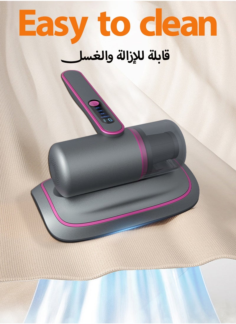 Portable vacuum cleaner - 12000Pa high pressure ultraviolet sterilization and acaricidal - can be used for bed sheets, sofas, etc. (5 filters)