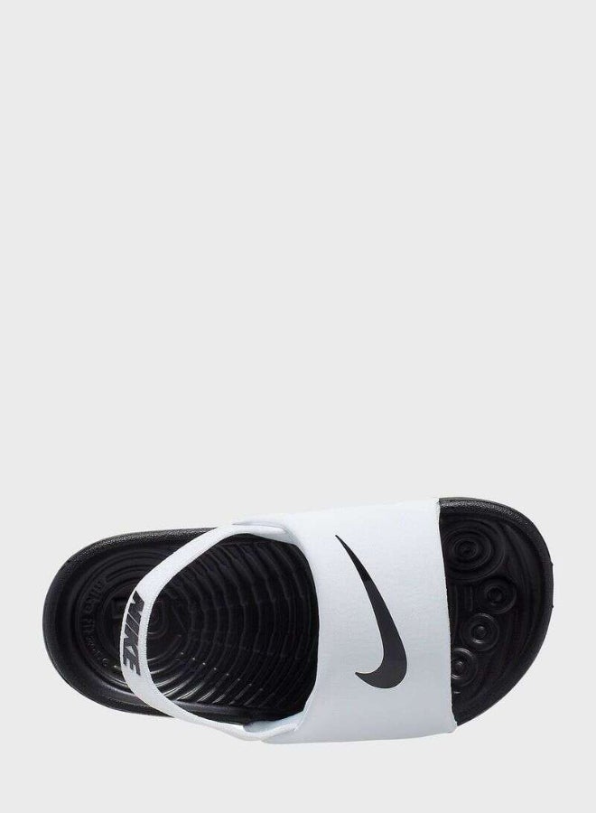 Kawa Back Strap Slides White/Black