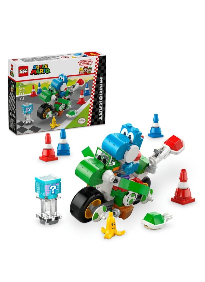 LEGO Super Mario Kart Yoshi Bike Building Toy Set 72031