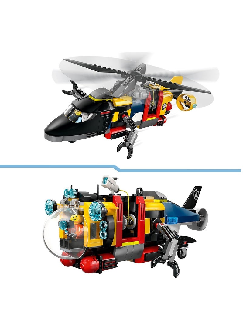 LEGO Helicopter, Fire Engine And Submarine Remix Building Toy Set 60462