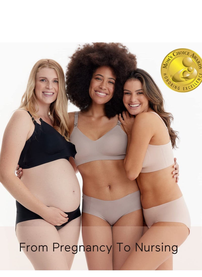 Nursing Bras for Breastfeeding, Seamless Ultra Comfort Maternity Bra, Natural Shape, Pregnancy Sleep Bralette