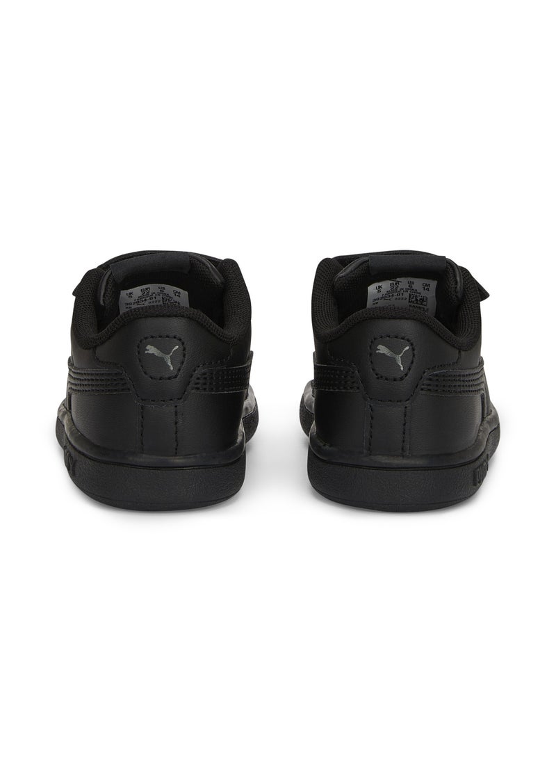 Smash 3.0 Baby Unisex Black Leather V Sneakers