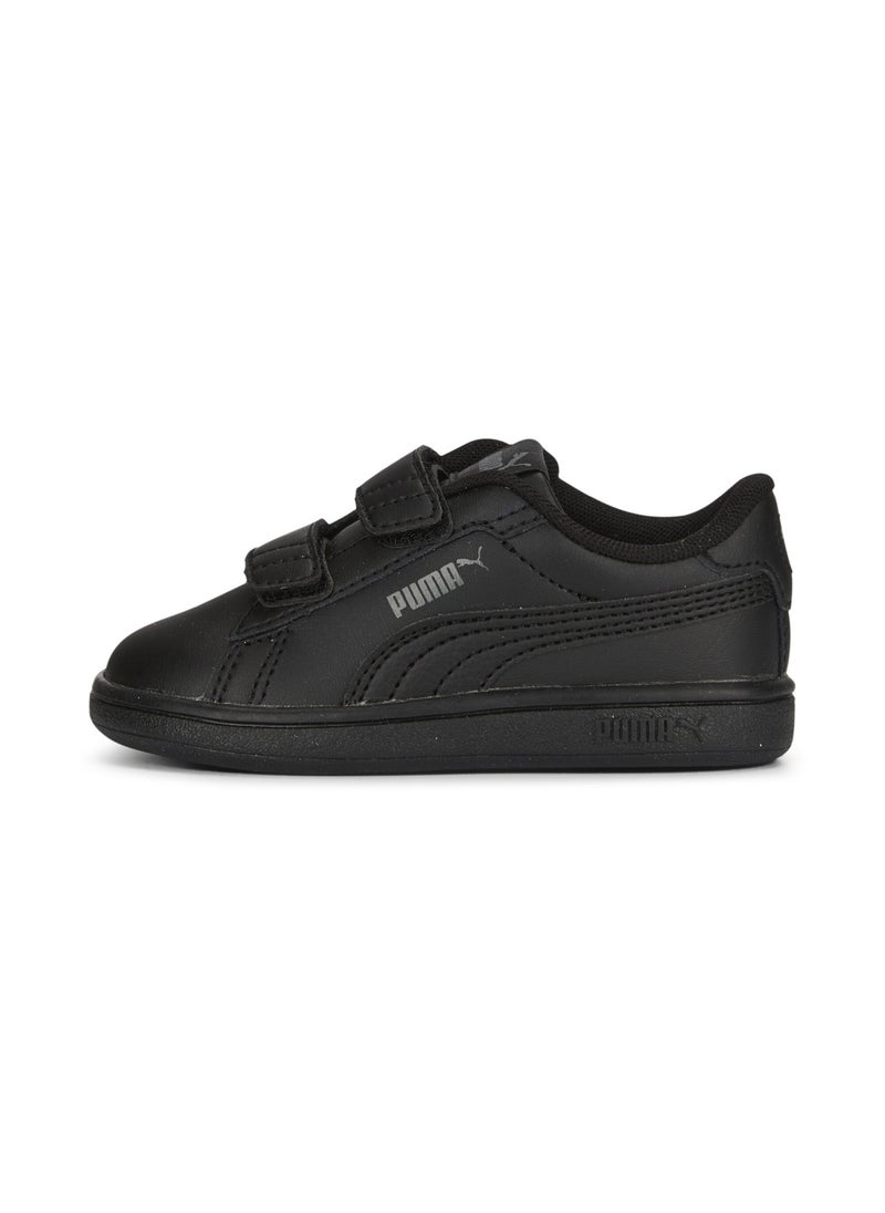 Smash 3.0 Baby Unisex Black Leather V Sneakers