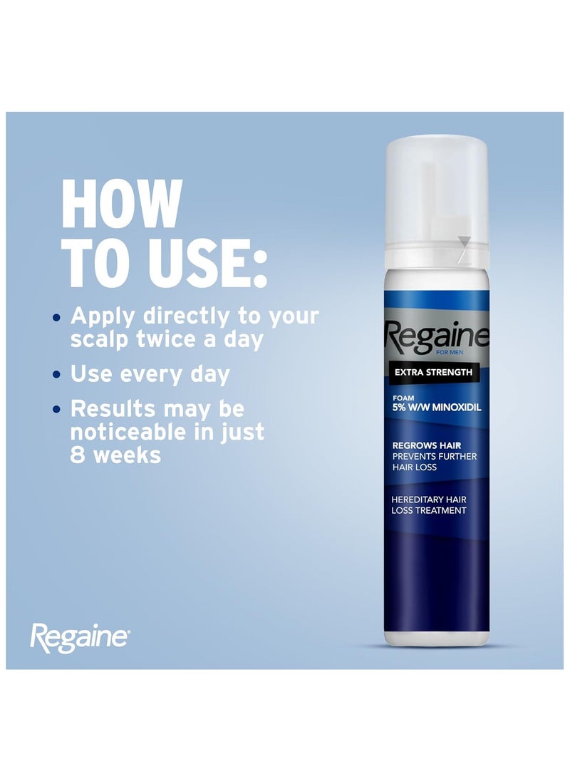 For Men 5% Extra Strength Scalp Foam 73ML