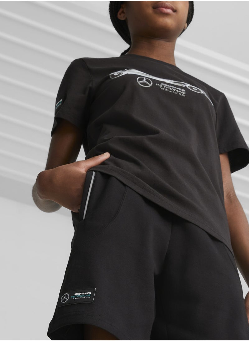 Mercedes-AMG Petronas Motorsport Formula 1® Kids Unisex Black Sweat Shorts