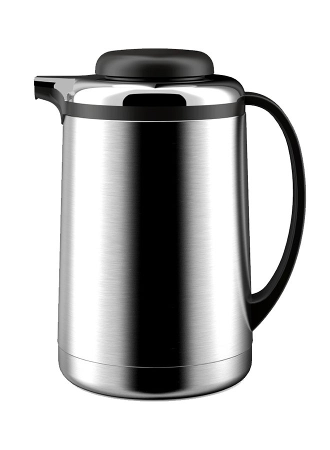 Vacuum Flask Silver/Black 1Liters