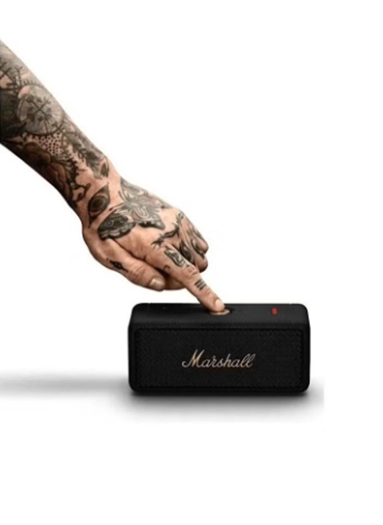 Emberton II Portable Bluetooth Speaker - Black and Brass