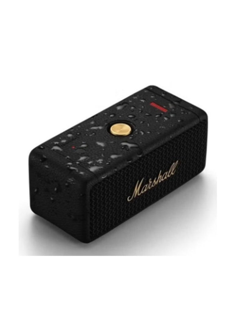 Emberton II Portable Bluetooth Speaker - Black and Brass