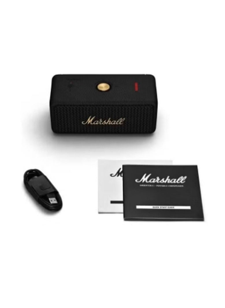 Emberton II Portable Bluetooth Speaker - Black and Brass