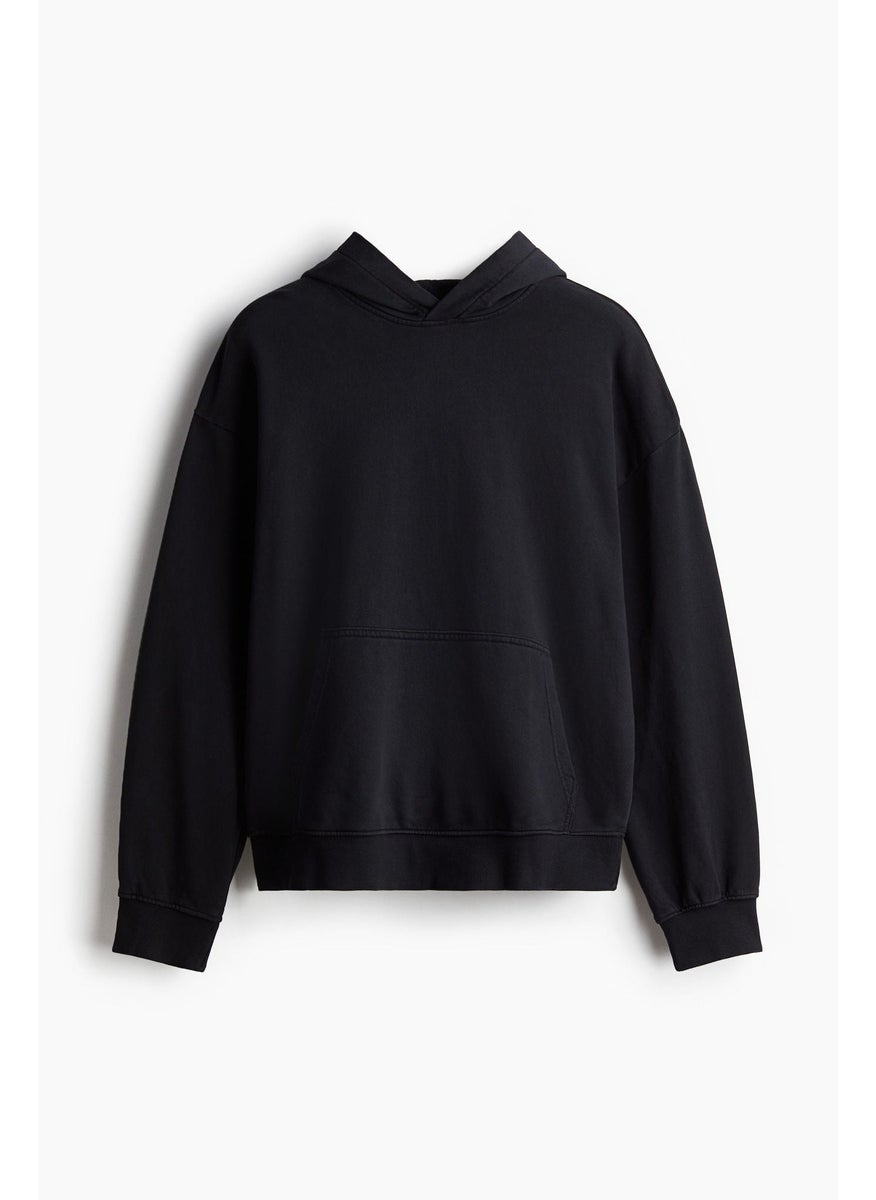 Loose Fit Washed Hoodie