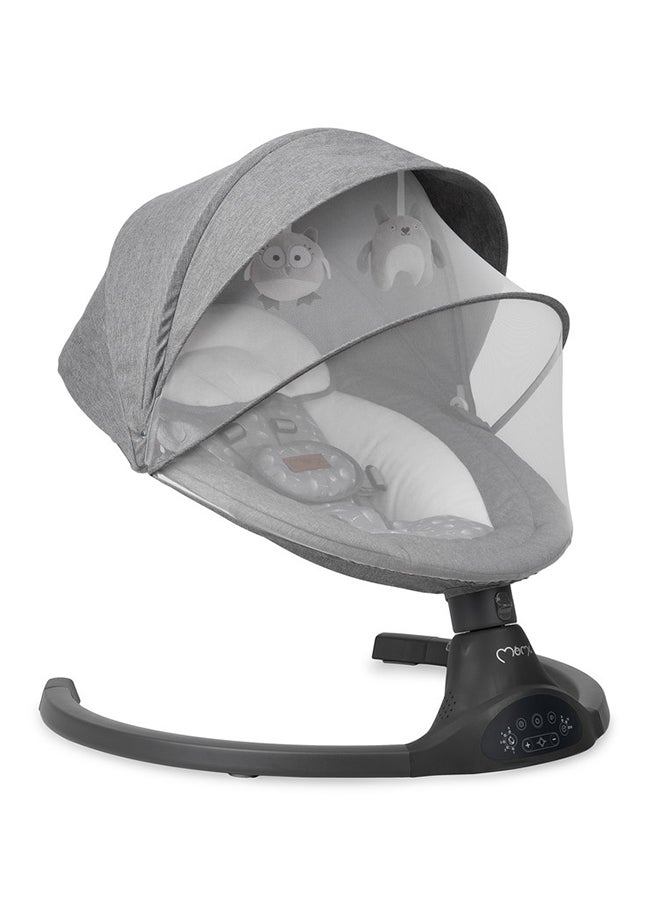 Kenani Electric Baby Bouncer For Infants, Kids Up To 9 Kg With Anti-Slip Pad, Lightweight, Bluetooth Features Connect With Smartphone, Insect Net