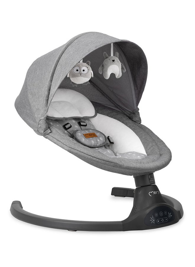 Kenani Electric Baby Bouncer For Infants, Kids Up To 9 Kg With Anti-Slip Pad, Lightweight, Bluetooth Features Connect With Smartphone, Insect Net