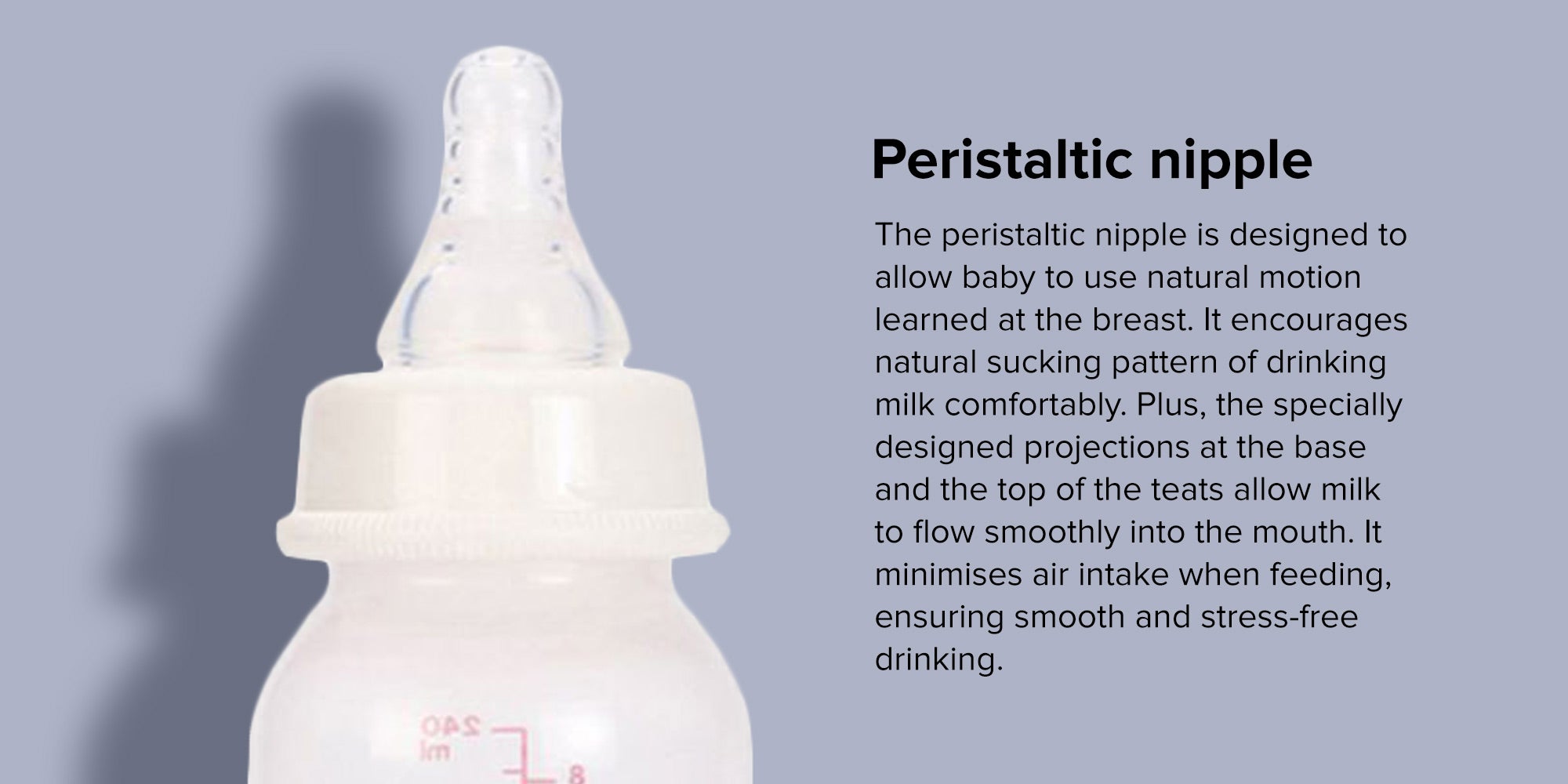 Plastic Feeding Bottle With Round Base Assorted