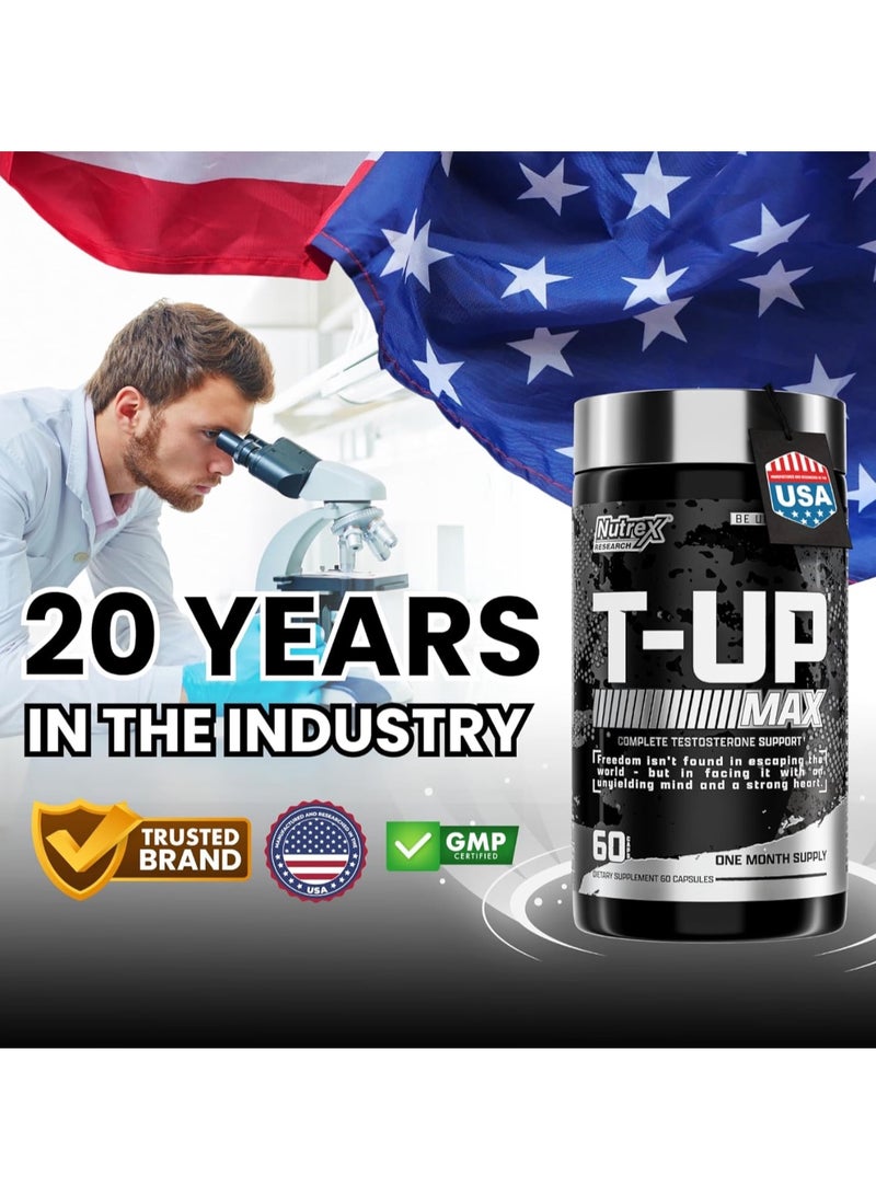 T-UP, 60 Capsules, Complete Testosterone Support