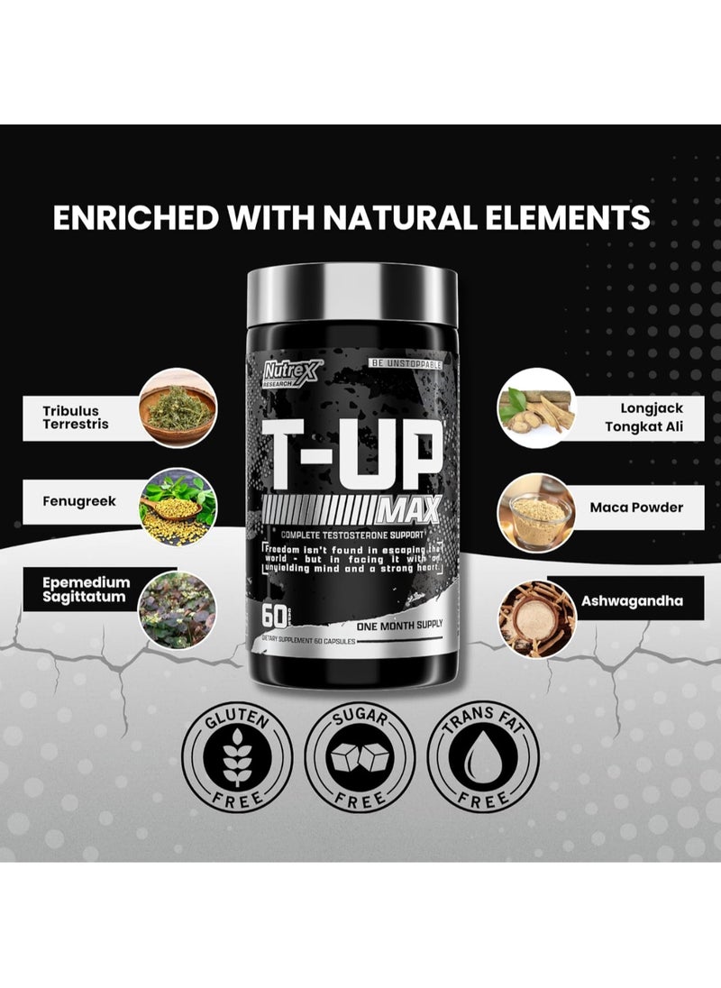 T-UP, 60 Capsules, Complete Testosterone Support