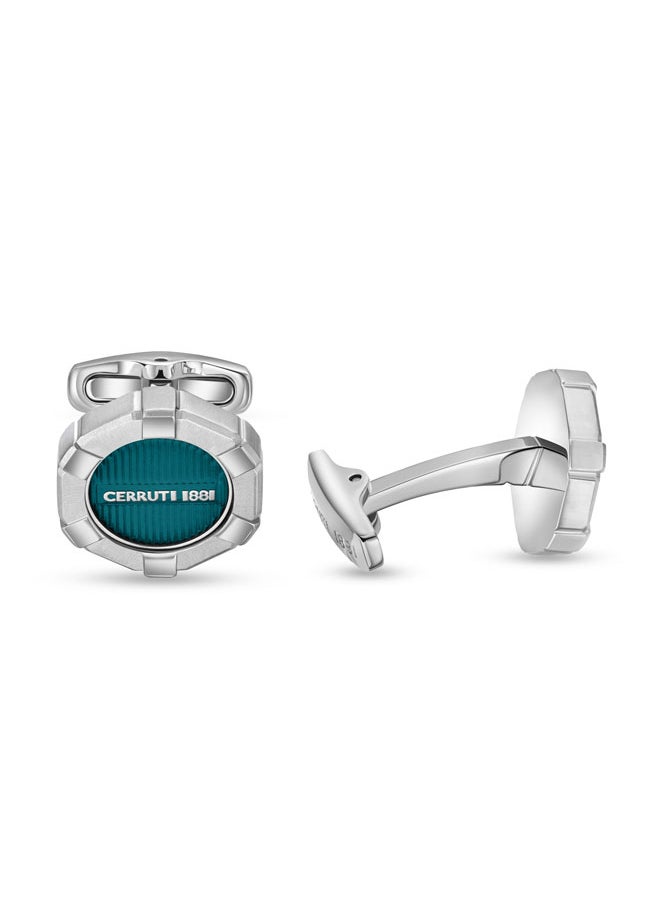 Cuff 3G CufflinksBlue Plating and Iconic LogoTimeless Elegance for Men