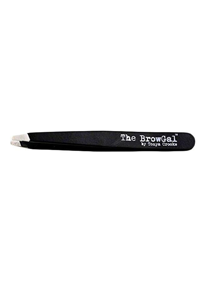 Flat Tip Tweezer Black