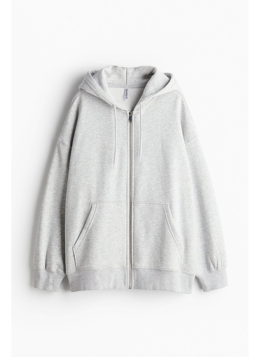 Oversized Zip-Through Hoodie